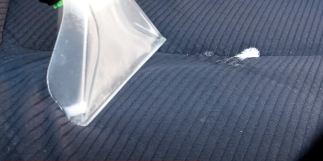 Aspiradora en acción